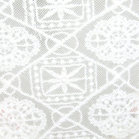 Torrid Floral Lace Chiffon Blouse Ivory H10946 - Picture 8 of 10